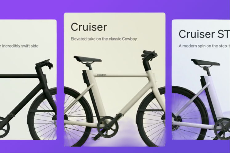 Three bicycle presentation slides generated from the conversation